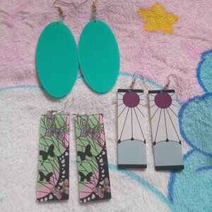 Lot Of Anime Earrings
